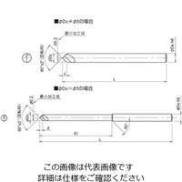 ダイジェット工業 面達アルミ用(ロングシャンク) ALーVMEーLS形 ALーVMEー030ー90ーLS 1個（直送品）
