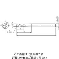 ダイジェット工業 DZコートソリッドボールエンドミル DZーSBELーT形 DZーSBELーR1.0ーT 1個（直送品）