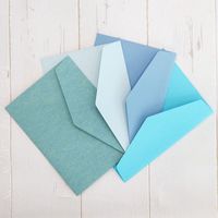 包む レターセット ノスタルジックカラー ブルー 00660 1セット(3個)