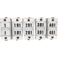 長門屋商店 連番荷札 ニ-3000 1箱(500枚入)