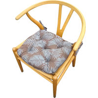 川島織物セルコン ダイニングシートクッション 幅410×奥行390×高さ80mm LN1099 ブラウン 1セット（2個入）（直送品）