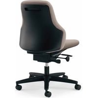 【組立設置込】コクヨ Gufo オフィスチェア ローバック 肘なし ポリ巻キャスター ブラック×ミディアムグレージュ 1脚（直送品）