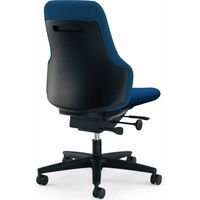 【組立設置込】コクヨ Gufo オフィスチェア ハイバック 肘なし ポリ巻キャスター ブラック×プルシアンブルー 1脚（直送品）