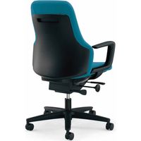 【組立設置込】コクヨ Gufo オフィスチェア ハイバック C型肘 ポリ巻キャスター ブラック×ターコイズ 1脚（直送品）