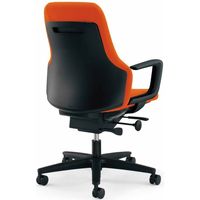 【組立設置込】コクヨ Gufo オフィスチェア ハイバック C型肘 ポリ巻キャスター ブラック×タンジェリン 1脚（直送品）