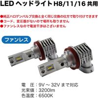 ブレイス LEDヘッドライトH8/11/16共用 BE-393 1セット（直送品）