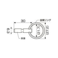 エスコ [EA611KAー51、ー52、ー53用] キーアダプター EA611KA-54 1セット(20セット:1セット×20個)（直送品）