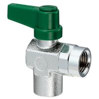 エスコ Rc1/4” ミニボールバルブ(アングル型) EA425AH-41 1セット(5個)（直送品）