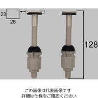 エスコ 便座用取付ボルト(2個) EA472CC-1 1セット(10個:2個×5パック)（直送品）