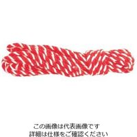エスコ 8mmx10.5m 紅白ロープ(5間用・アクリル) EA983JP-22 1セット(4本)（直送品）