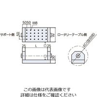 ナベヤ（NABEYA） ゆりかごセット オフセット仕様（タップ穴タイプ） YTO200-550HAS2 1個（直送品）
