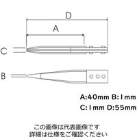 IDEAL-TEK セラミックピンセット 先端交換チップ IDー74MZT 1セット（直送品）