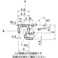 エヌアイシ・オートテック M6 T溝カバーフレーム 20mm FSA-06-6-20 1セット（1000本）（直送品）