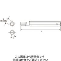 京都機械工具 KTC TーM5 三重四角ビットソケット用交換ビット 1個（直送品）