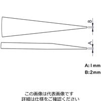 IDEAL-TEK カーボンファイバーピンセット 先端交換チップ IDー249CPT 1セット(2セット)（直送品）