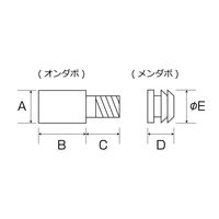 和気産業 ケルタボセット 10mm 100個 DB-004 1袋(100個)（直送品）