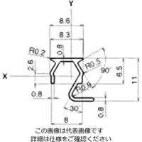 エヌアイシ・オートテック M8 T溝カバーフレーム 23mm FSAー08ー8ー23 1セット(1000本)（直送品）