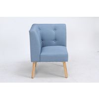 不二貿易 ヘームル NS コーナーソファー 幅615mm ブルー 37029 1台（直送品）