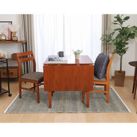 不二貿易 レノバ エクステンションダイニングテーブル 幅1200×奥行750×高さ710mm ブラウン 98896 1台（直送品）