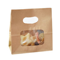 パックタケヤマ ウィンドウイーグリップ茶無地 XZT51202 500枚（紙袋）