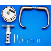 和気産業 室内用レバー錠 トイレ用セット トイレの錠 樹脂製 ブロンズ バックセット60cm SET-103B 1セット（直送品）