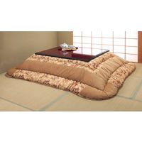 イケヒコ・コーポレーション ベロアパッチこたつ掛布団 グリーン 205×285cm 6555920 1個（直送品）