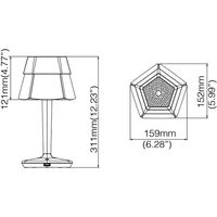 Xcellent ルディア テーブルランプ 2700K グリーン 880003 1個（直送品）