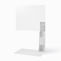 【アウトレット】吉川国工業所 クリーンフィールド 自立式マルチパーテーション 飛沫対策用 1個　飛沫防止シールド　収納ボックス付