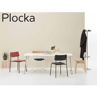 【組立設置込】コクヨ プロッカ ハイチェア 背PP座布張 ホワイトターコイズ×ダークフォレスト×メッキ 1脚（直送品）