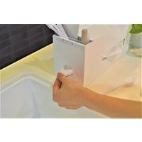 日東 COLLEND ティッシュケース(ポケット&トレイ付) ホワイト TC-WH 1個