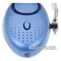 エスエスボディーガード ライト付き防犯ブザー L002 ブルー LIBUZEG01-BL 1個