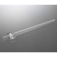 アズワン クロマトグラフ管(摺合無し) ガラスコックタイプ φ10mm CHG-10 1個 4-2665-01（直送品）