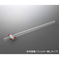 アズワン クロマトグラフ管(摺合無し) PTFEコックタイプ φ26mm CHT-26 1個 4-2666-03（直送品）