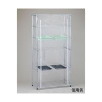 アズワン 器具乾燥ラック(バスケット・カーテン付) 本体セット 4-240-21 1セット（直送品）