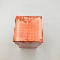 アズワン ヒンジ開閉フリーザーボックス(9×9) オレンジ 5個入 R2781-O 1パック(5個) 4-1865-04（直送品）