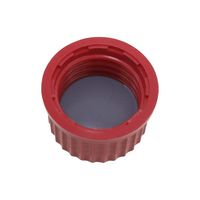 柴田科学 ねじ口瓶交換用キャップ(デュラン(R)) 赤 017200-322A 1個 4-2400-02（直送品）