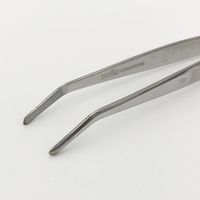 清水アキラ ステンレス製ピンセット 先曲 150mm 6-531-26 1本（直送品）