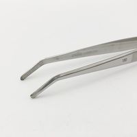 清水アキラ ステンレス製ピンセット 先曲 180mm 6-531-20 1本（直送品）