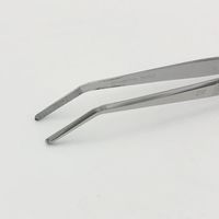 清水アキラ ステンレス製ピンセット 先曲 210mm 6-531-21 1本（直送品）