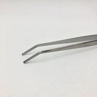 清水アキラ ステンレス製ピンセット 先曲 300mm 6-531-23 1本（直送品）