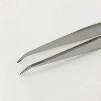 清水アキラ ステンレス製ピンセット 先曲 AA150mm 6-531-25 1本（直送品）