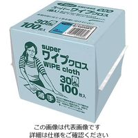 尚美堂 スーパーワイプクロス 100枚入 ブルー 958300 1袋(100枚) 3-7455-13（直送品）