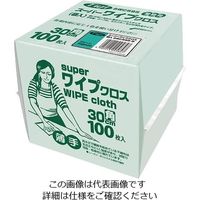尚美堂 スーパーワイプクロス グリーン 100枚入 958400 1袋(100枚) 3-7455-14（直送品）