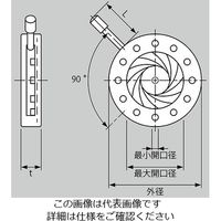 アズワン 虹彩絞り Φ0.8～Φ25.0mm 1個 4-1774-06（直送品）