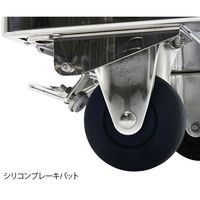 テックサス オートクレーブ対応台車 ニューウイング フットブレーキ無 NW-1260MC 1台 4-1962-03（直送品）