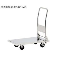 テックサス ハンドル折りたたみ式ステンレス台車 シリコン製バンパー付 CL-B7545FL-MC 1台 4-1967-02（直送品）