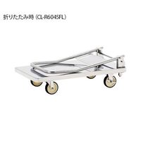 テックサス ハンドル折りたたみ式ステンレス台車 R加工 CL-R9060FL 1台 4-1964-03（直送品）