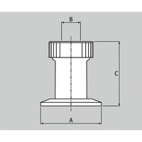 ティサポート ゲージポート NWフランジ付 NW25 Φ15 2515 1個 4-1345-01（直送品）