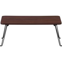 不二貿易 ローテーブル 幅800×奥行400×高さ310mm ブラウン 10862 1台（直送品）