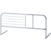 不二貿易 スライドベッドガード （横伸縮）ハイ 幅1200×奥行400×高さ450mm ホワイト 12849 1台（直送品）